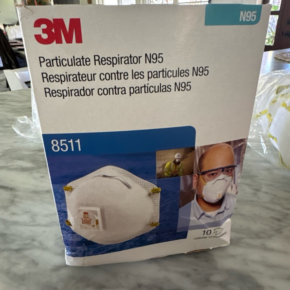 3M N95 Particulate Respirator Mask - White